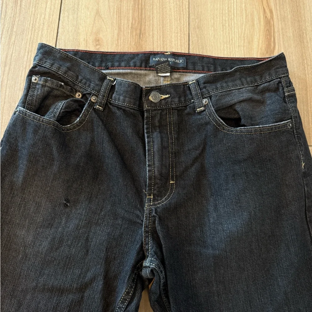 Banana Republic Dark Blue Men's Straight Jeans Rustic